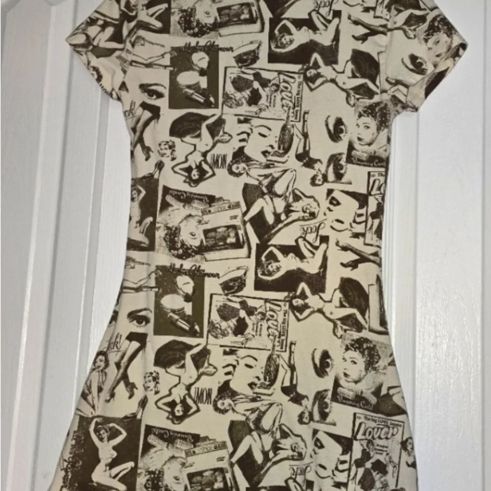 URBAN OUTFITTERS UO Hazel Printed Mini Dress Festival western Pin up Retro Y2K - Picture 7 of 8